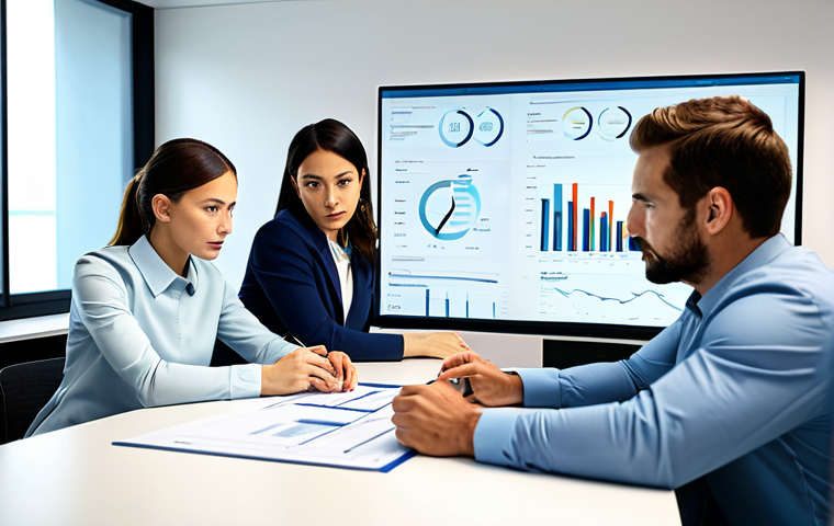 **

"A diverse team of professionals collaborating around a table in a modern office, reviewing data on a screen, fully clothed, appropriate attire, safe for work, perfect anatomy, correct proportions, natural poses, professional environment, well-lit, showing teamwork and analysis, serious expressions, professional attire."

**