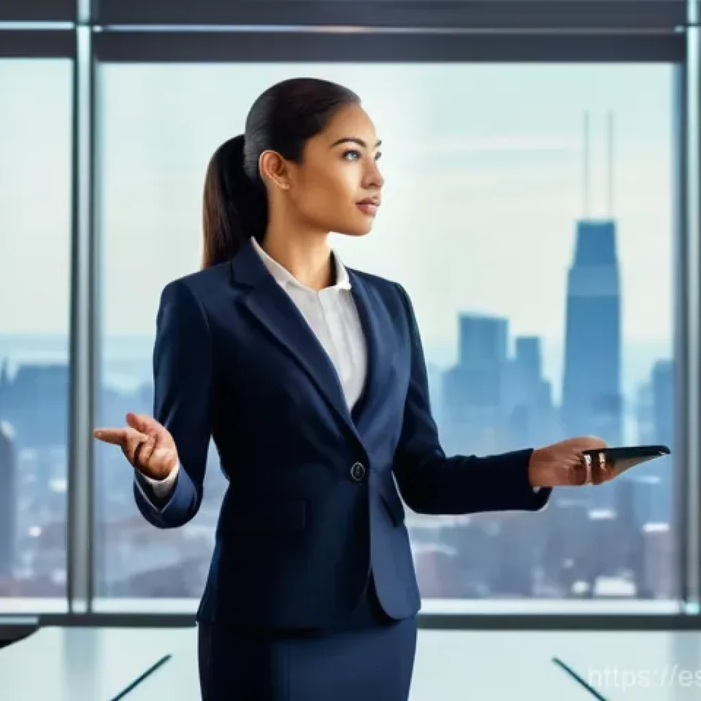 역량 갭 분석의 주요 성과 지표 - **Prompt 1: Confident Public Speaking Practice**
    "A diverse young professional woman, dressed in...