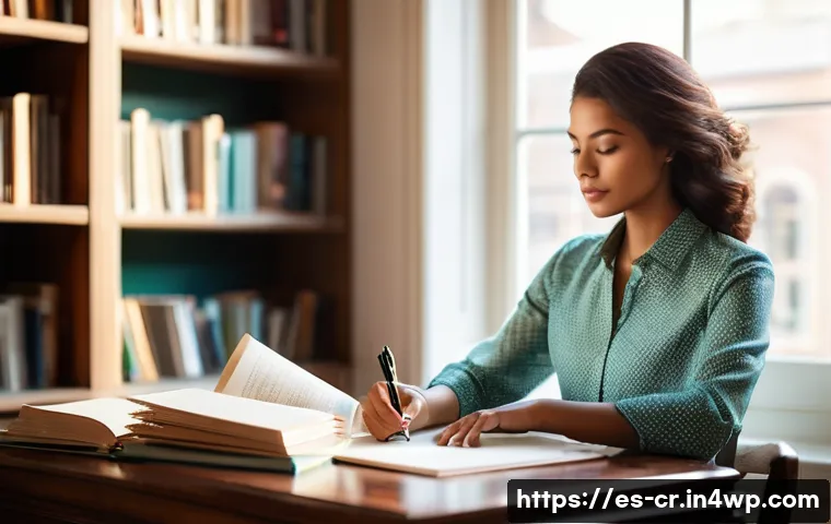 역량 갭 분석 도구 활용 방법 - **Prompt 1: Unveiling Inner Strengths and Professional Reflection**
    "A young professional woman,...