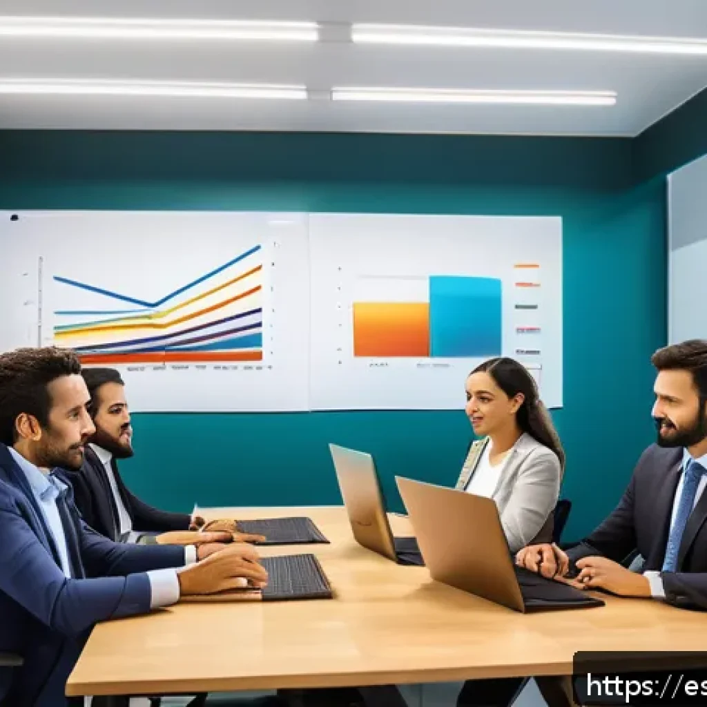 역량 갭 분석을 위한 팀 구성 전략 - A modern corporate team meeting room in a vibrant Mexican office, diverse professionals actively eng...